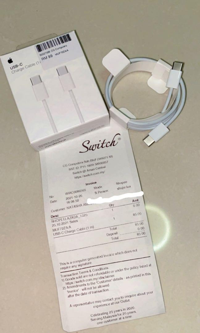 Usb C Ipad Pro 11 Inch Ipad Pro 12 Switch Original Original Usb C Charge Cable Usb Type C Mobile Phones Tablets Mobile Tablet Accessories Mobile Accessories On Carousell
