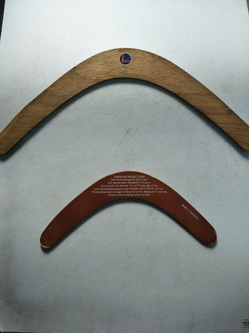 Used But it's still in good condition. Wooden Boomerangs From Australia