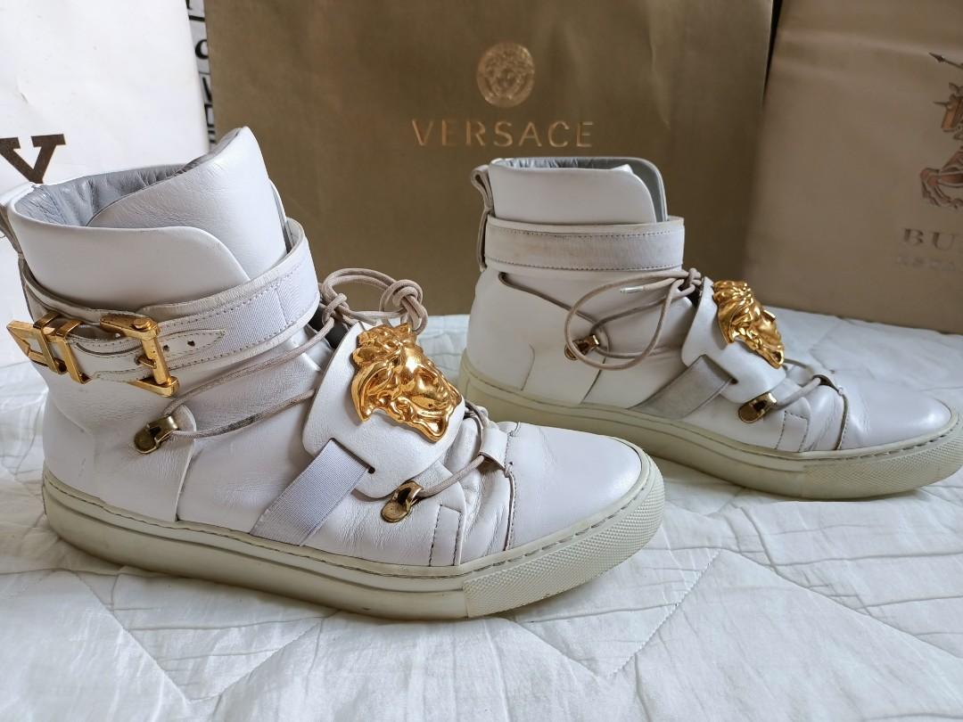 Versace white sale high tops