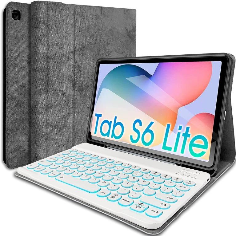 Wineecy Galaxy Tab S6 Lite 10.4 2020 Backlit Keyboard Case SMP610