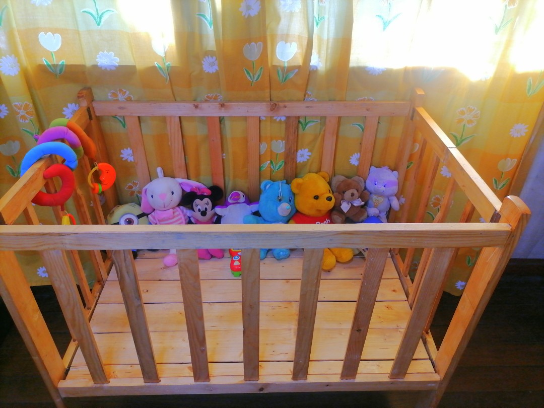 Wooden crib lazada shop