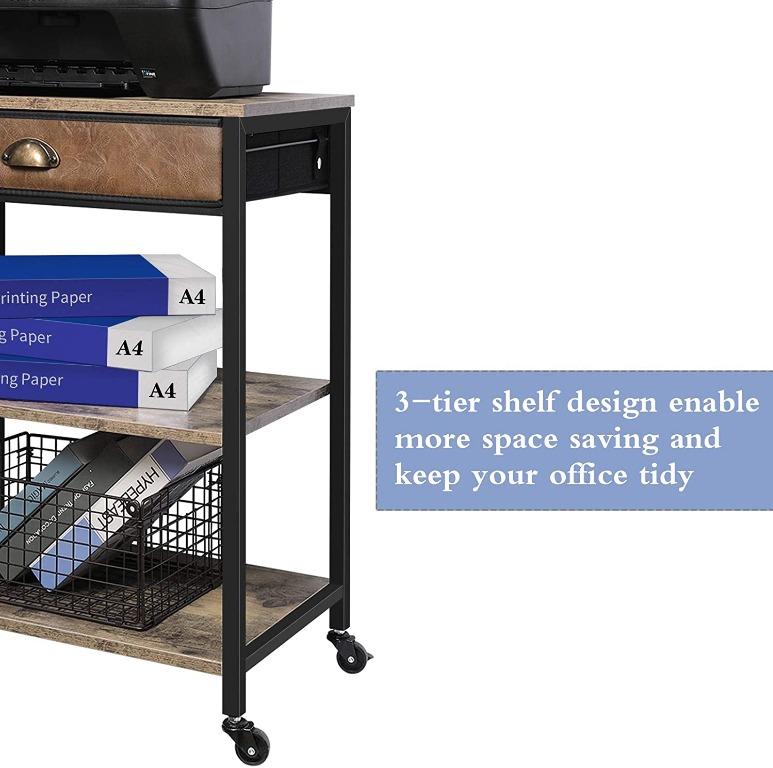 Drafting Table, Drawing Desk For Artists Adults Architect, Art Desk With Stool And 3 Non-Woven Storage Drawers, Height Adjustable Tilted Tabletop, Painting Studio Design Work Station, Rustic Brown