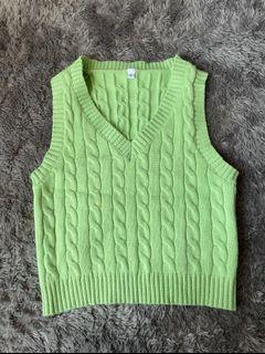 Y2K Green sweater vest
