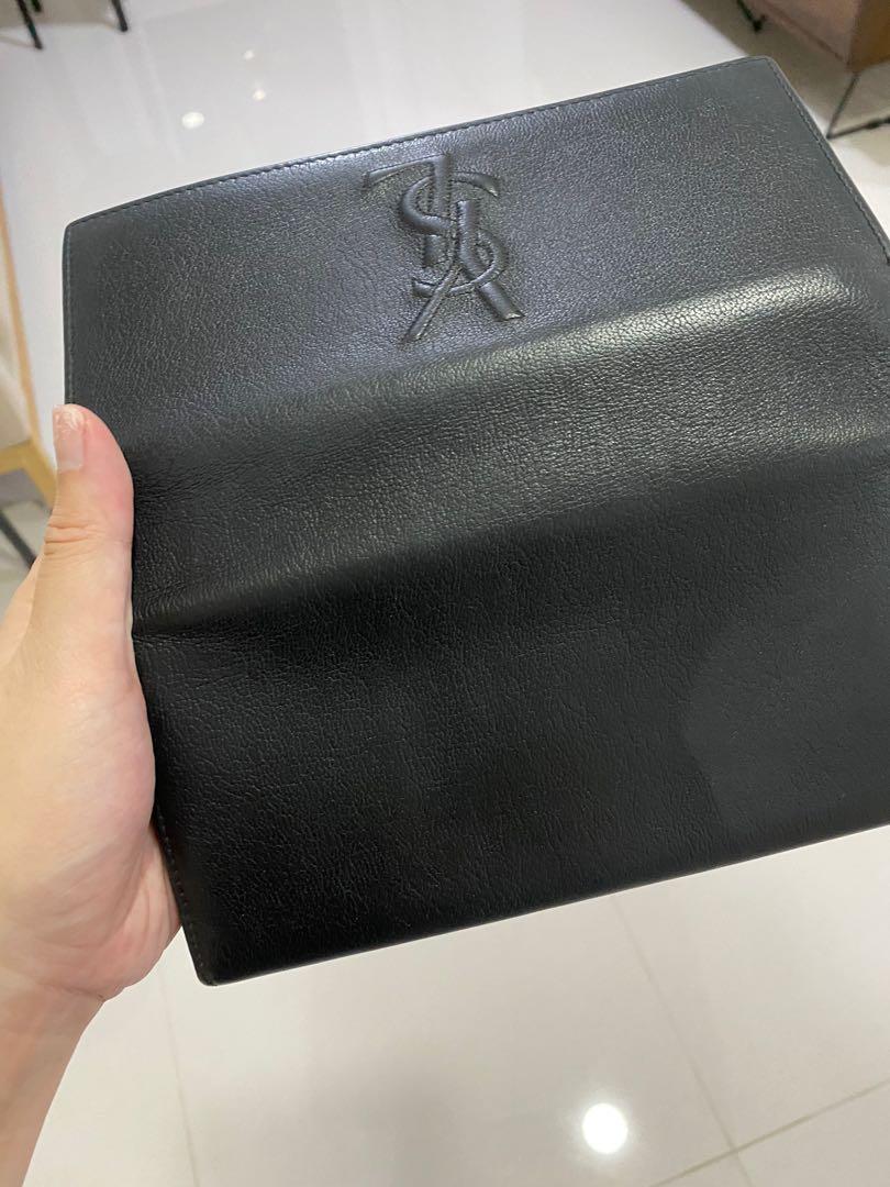 YSL black long wallet, Women's Fashion, Bags & Wallets, Wallets & Card