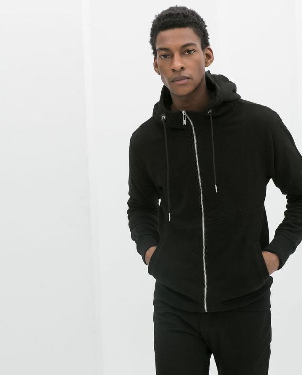 Mens black zip sales up