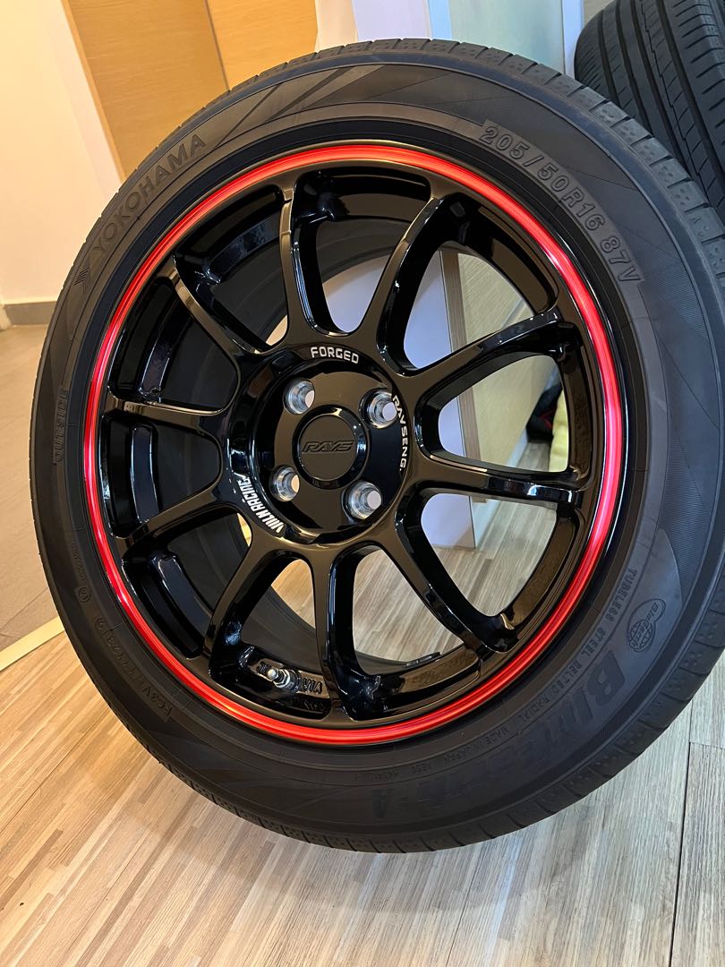 16” Rays ZE40 Replica Wheels in 4x100, Tyres and TPMS, Car Accessories ...