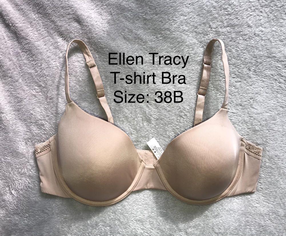38B Ellen Tracy T-shirt Bra, Women's Fashion, Undergarments & Loungewear on  Carousell