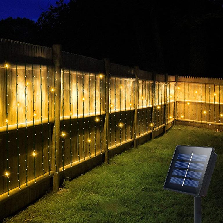 Fence 2024 curtain lights
