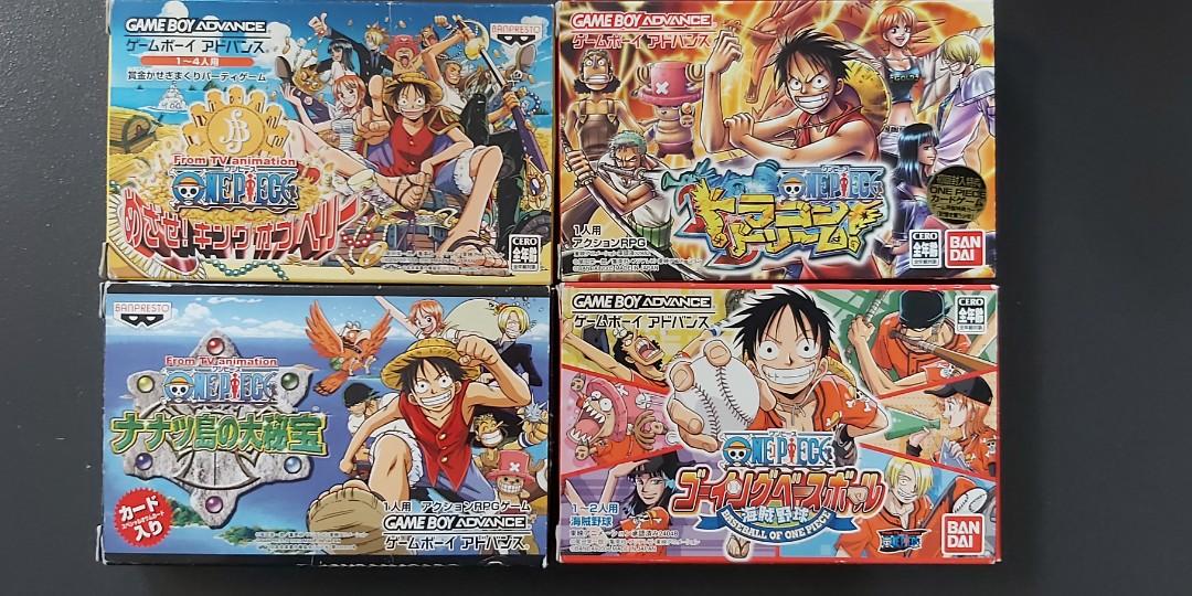 蝕本最後清貨絕版二手初日正版 任天堂nintendo Game Boy Gameboy Color Advance Gba Nds 3ds 動畫名作one Piece 海賊王路飛索柏4盒有特典卡2張非switch 龍珠星矢亂馬