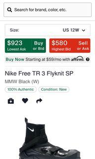 稀有 Nikelab Nike MMW free tr3 鞋套 關聯Alyx ACG ACRONYM