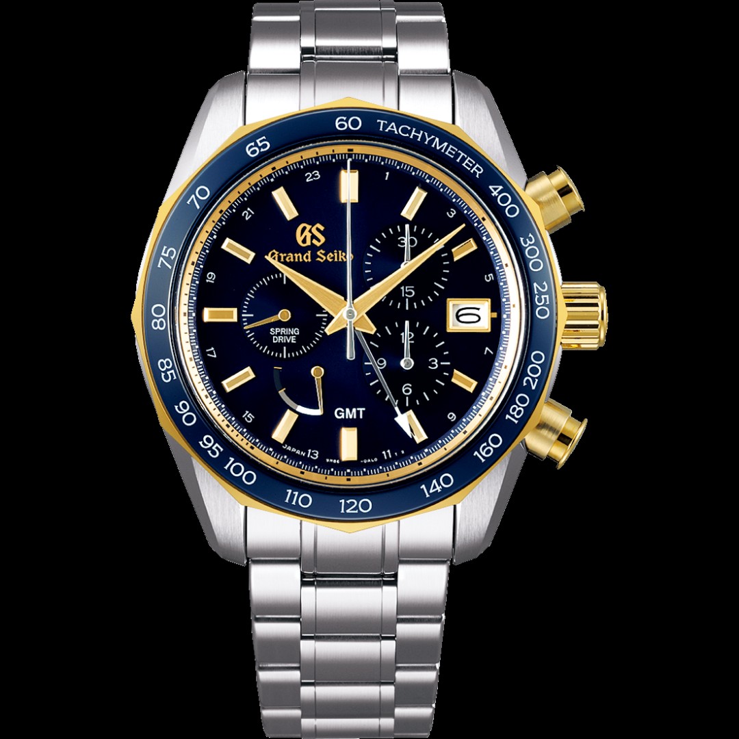 * Pre-Order * Grand Seiko Spring Drive Chronograph GMT Blue Ceramics SBGC242,  Luxury, Watches on Carousell