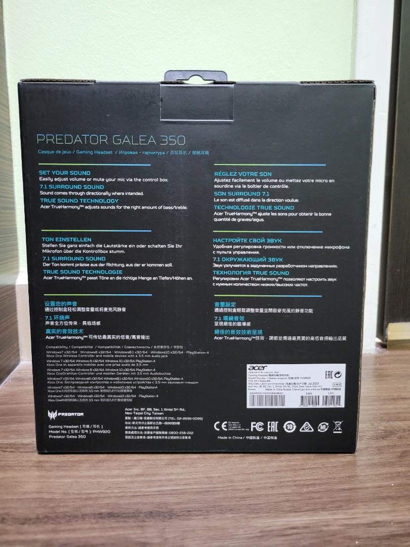 Pdsale Acer Galea 350 Gaming Headset Electronics Audio On Carousell