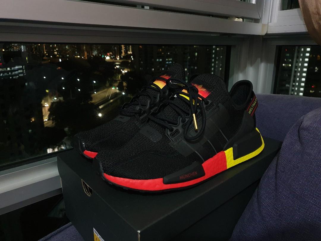 Nmd r1 black red on sale yellow