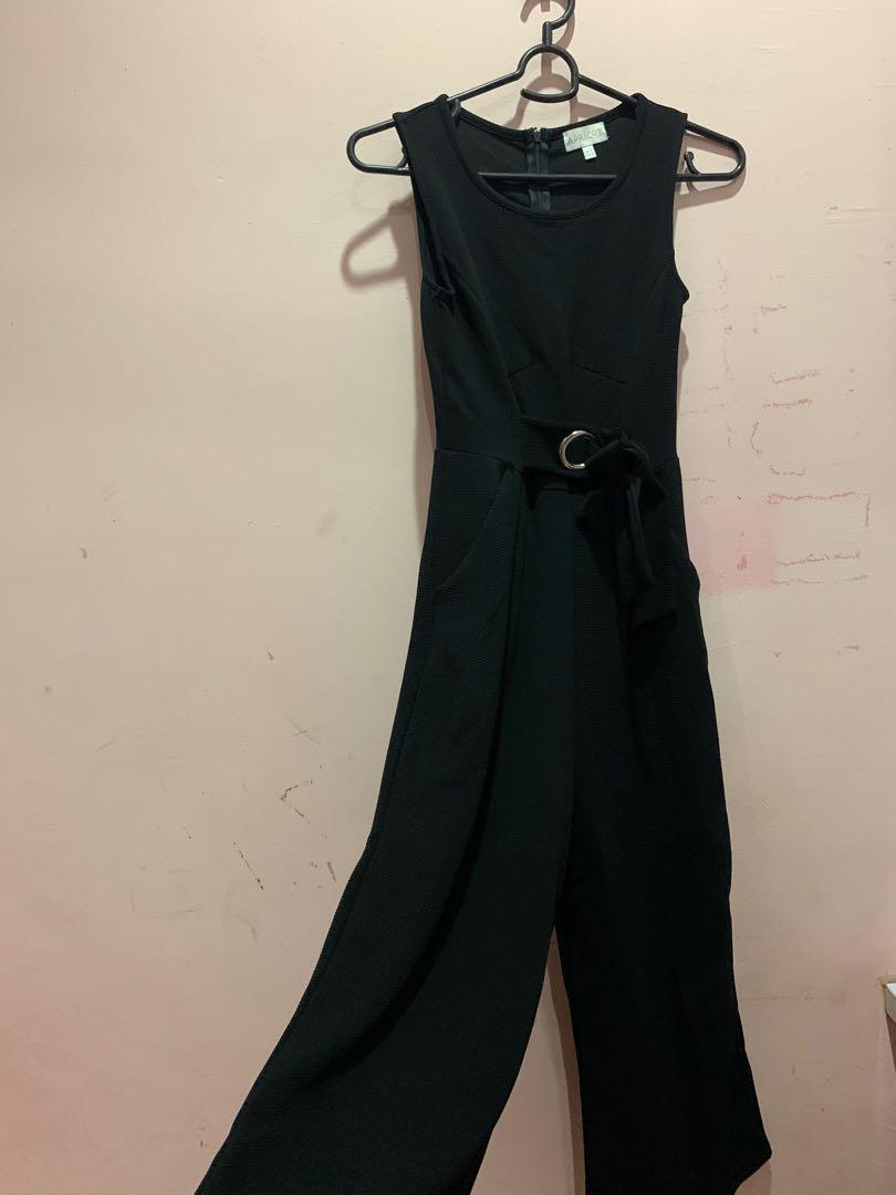 Apricot Black Jumpsuit Women s Fashion Dresses Sets Jumpsuits