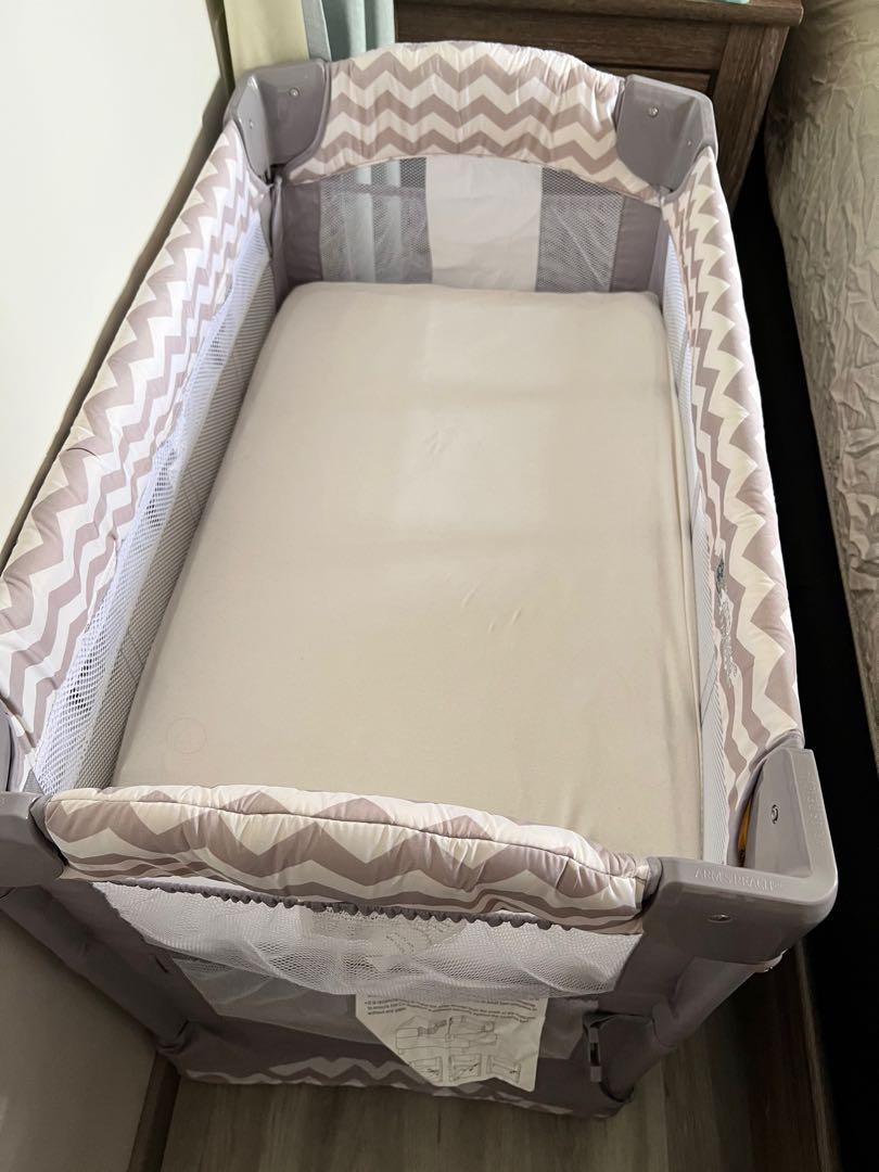 Arms Reach Co sleeper with Tailored Organic Mattress and Organic