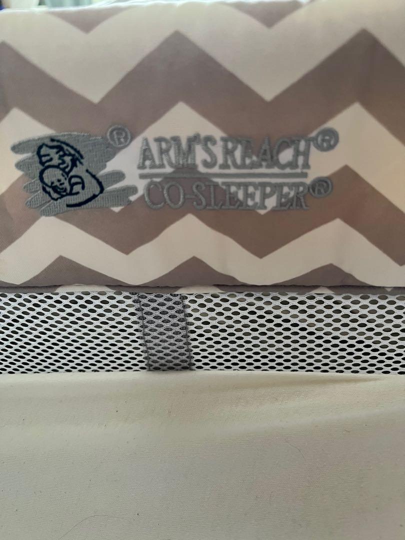 Arms Reach Co sleeper with Tailored Organic Mattress and Organic Bedsheets Babies Kids Baby Nursery Kids Furniture Cots Cribs on Carousell