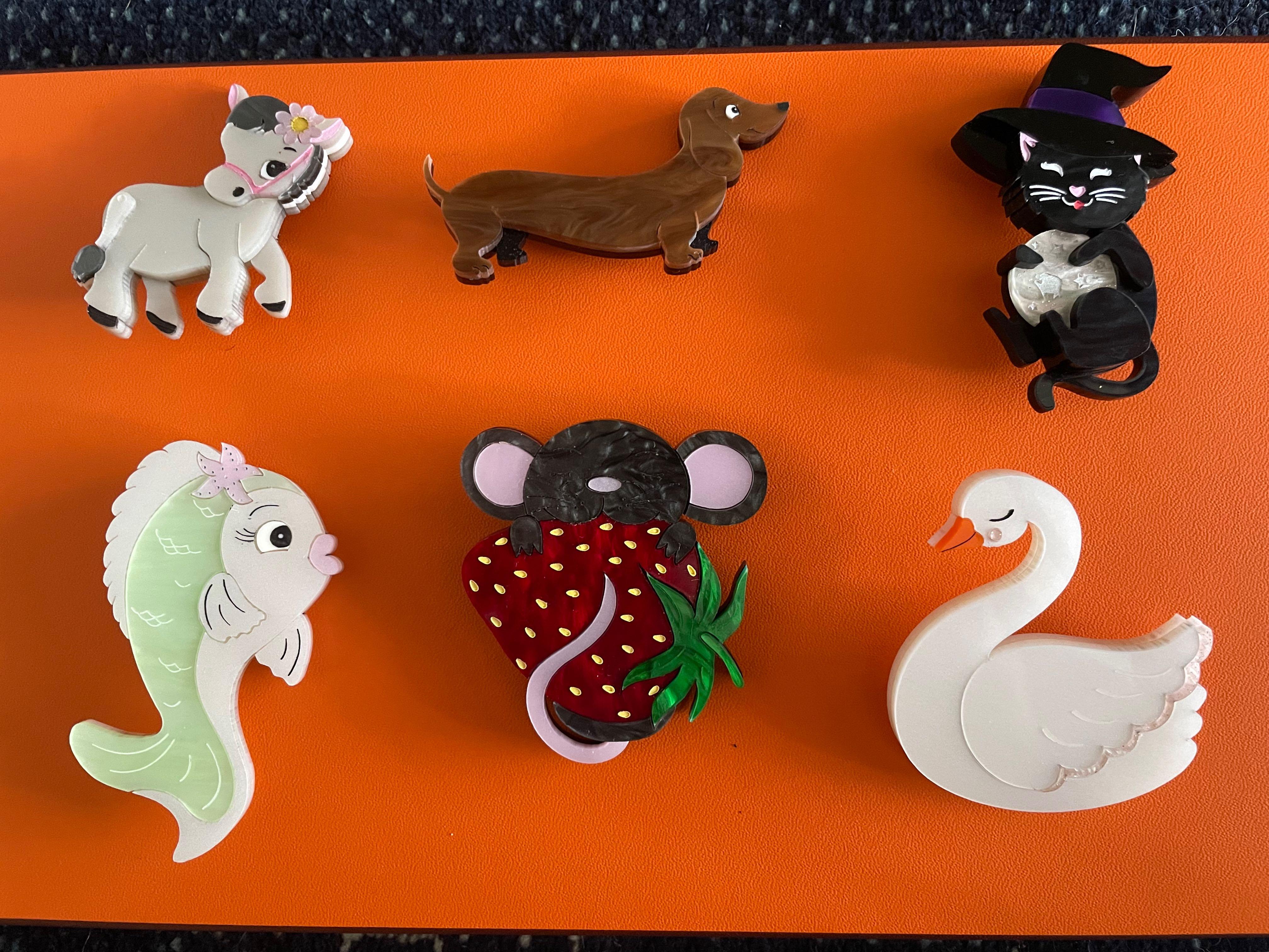 Kitschy sale kittens brooches