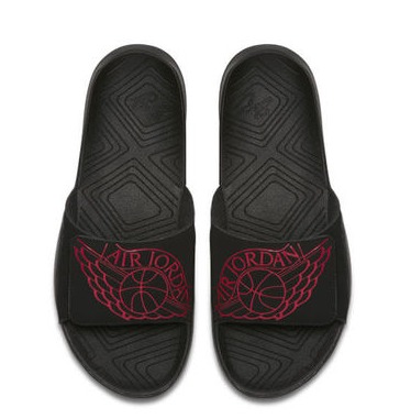 Jordan hydro 7 black red sale