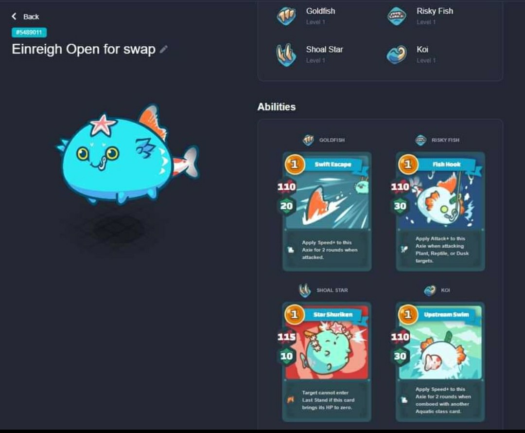 Axie Aqua pure cards 9.5k only rush, Video Gaming, Video Games, Others