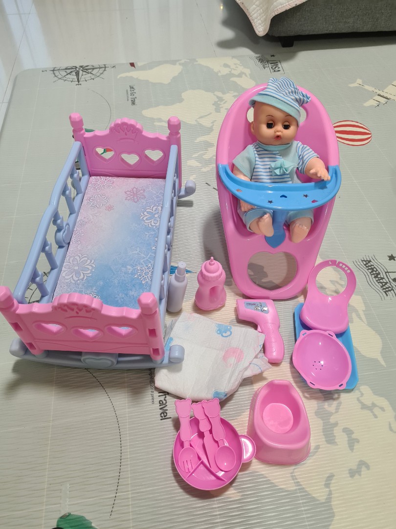 Baby Doll Role Play Kids Pretend, Hobbies & Toys, Toys & Games on Carousell