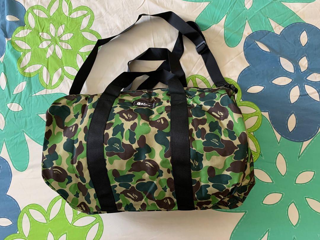 A Bathing Ape BAPE Duffle Bag Hand Bag Camo Green 2020 Spring Collection