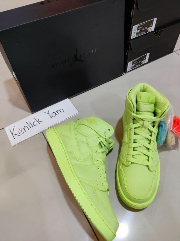 BILLIE EILISH X AIR JORDAN 1 KO VOLT WMNS Men s Fashion