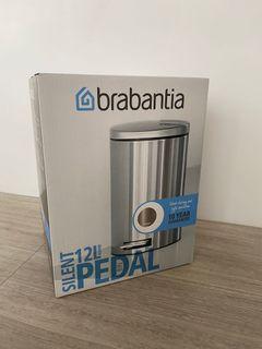 Brabantia pedal bin silent 12L round Platinum