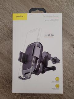 Brand New Baseus Car Phone Mount w Wireless Charging and Auto close