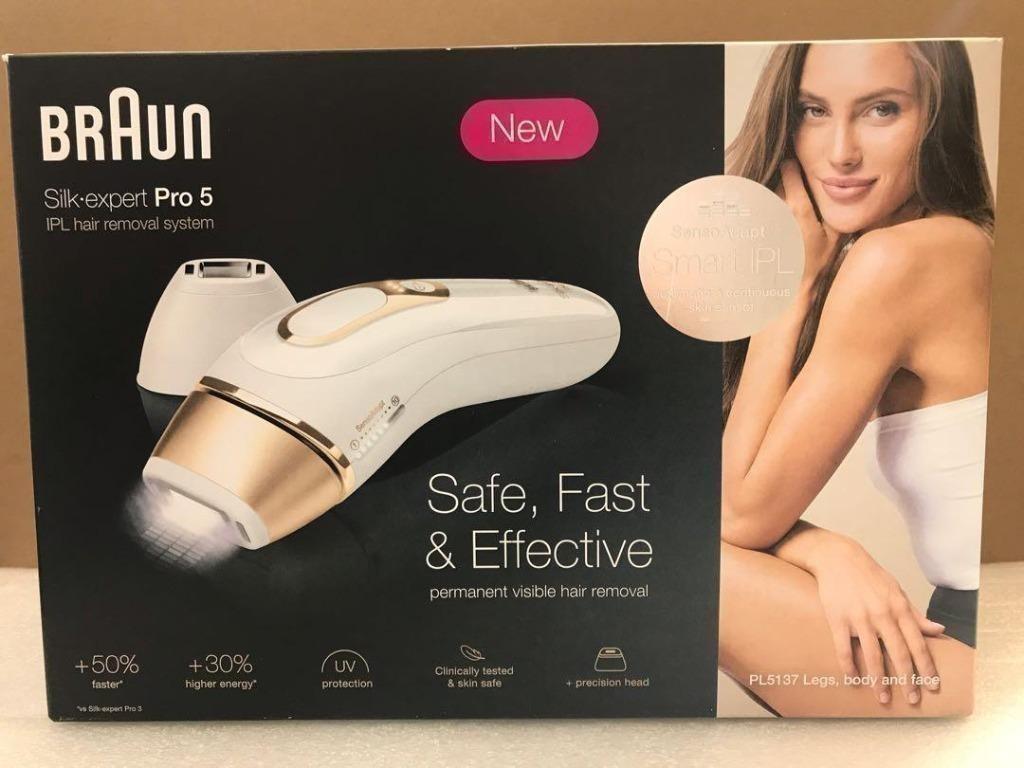 Braun PL-5137 彩光脫毛機100% new 全新pl5137, 美容＆化妝品, 健康及