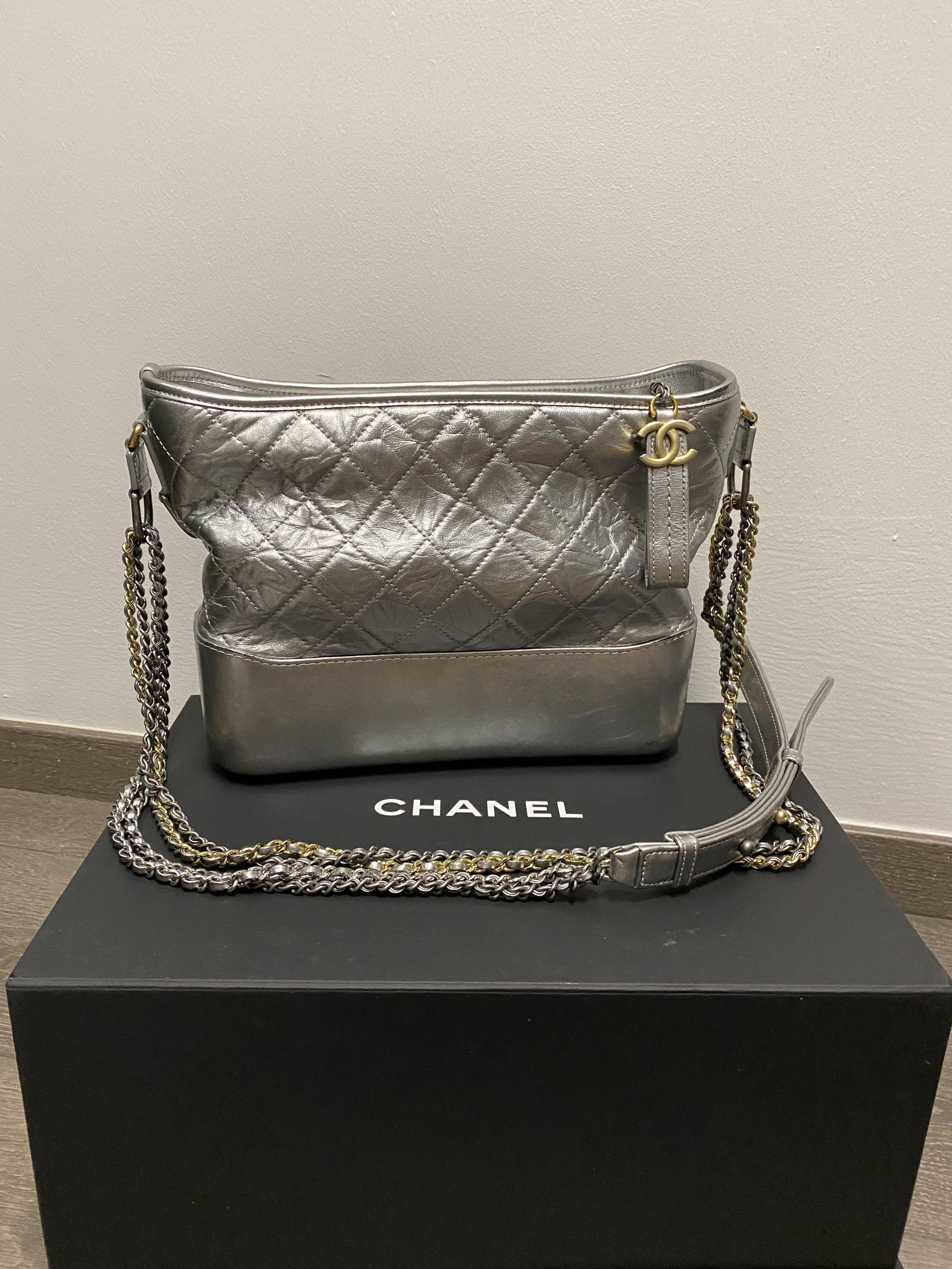 Chanel gabrielle sale silver