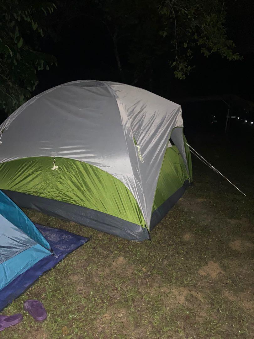 Tent Coleman Evanston 6 Person Screened Porch Dome Tent , Sports