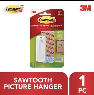 Command Sawtooth Picture Hanger (1pc/Pck) (Holds Up To 1.8kg)