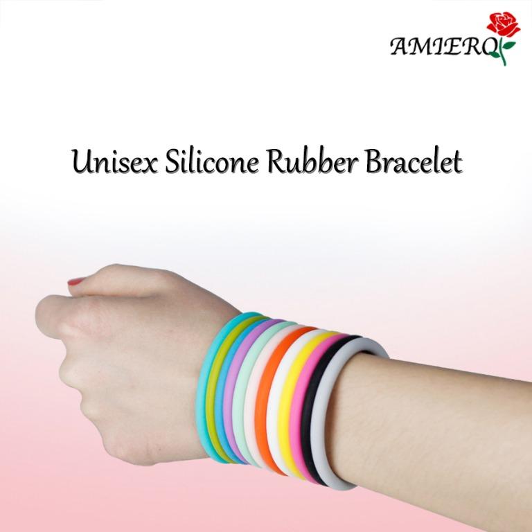 Unisex sales silicone bracelets
