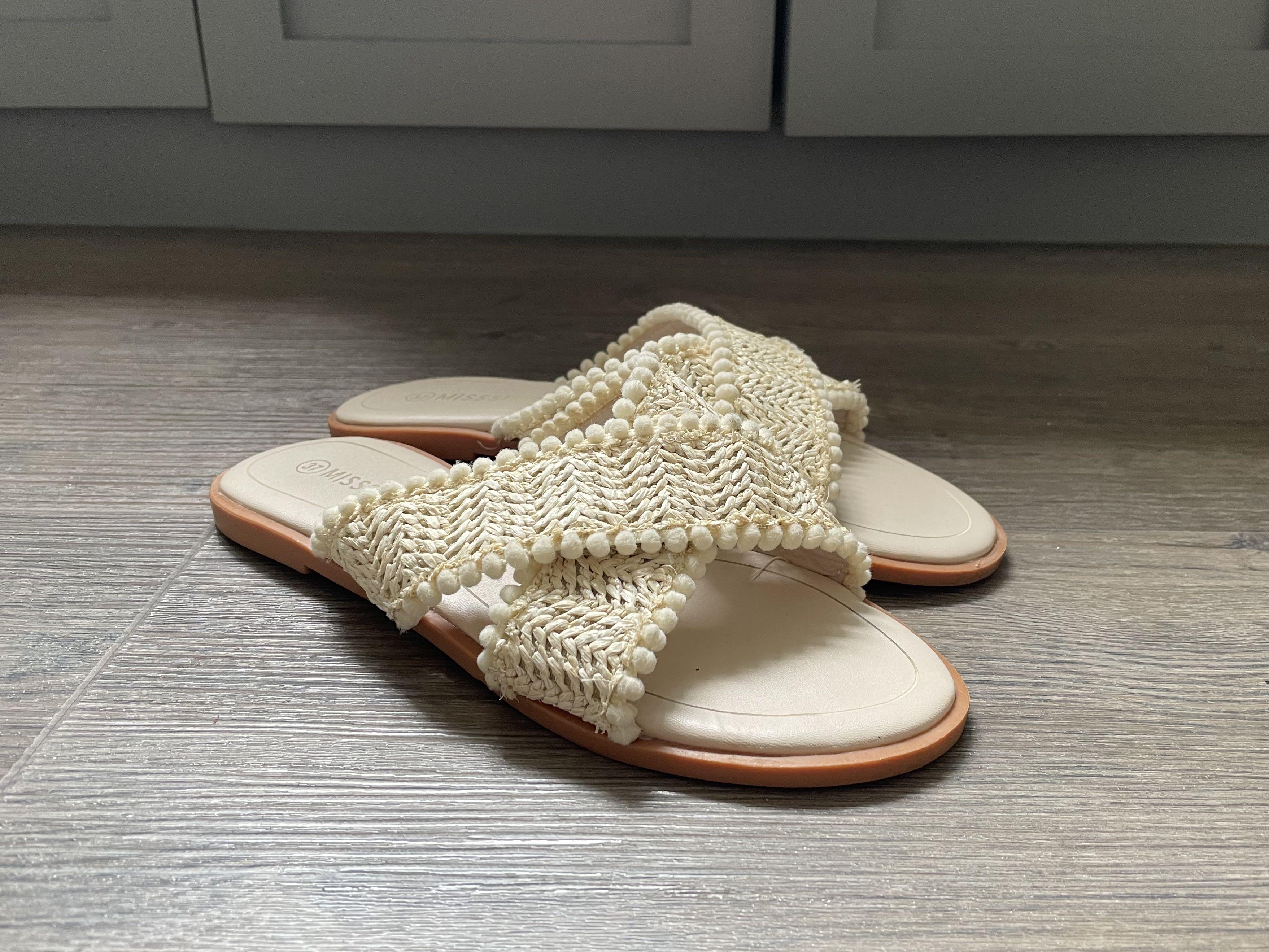 Rattan sale flip flops