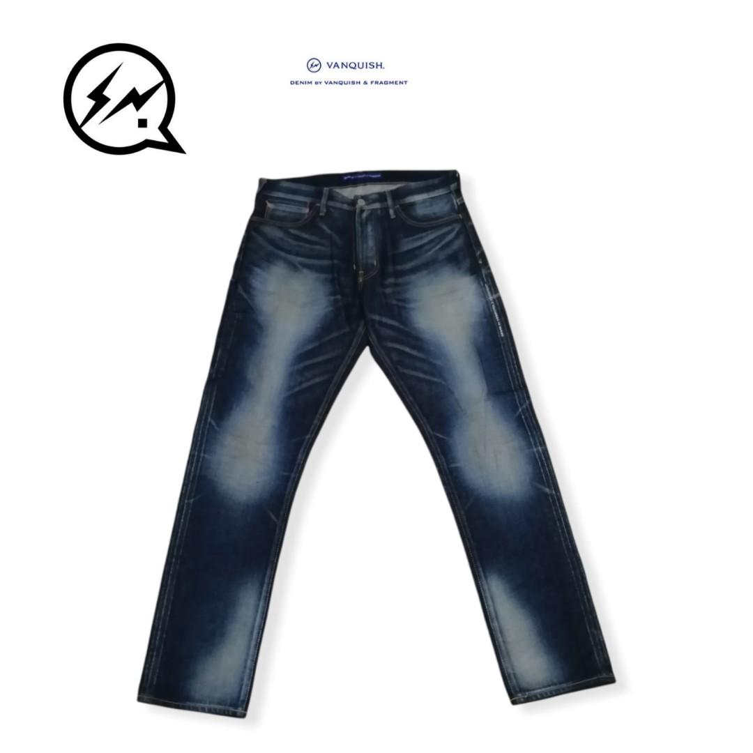 Denim by vanquish & fragment pants, Men's Fashion, Bottoms, Jeans