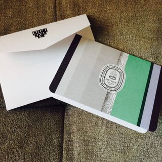 Diptyque message card+ envelope 心意卡連信封 wish card 賀咭64189837483137110