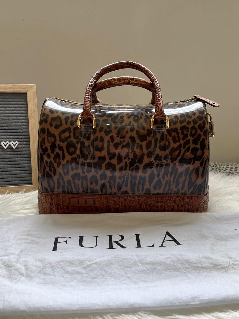 Furla Leopard Print Candy Bag