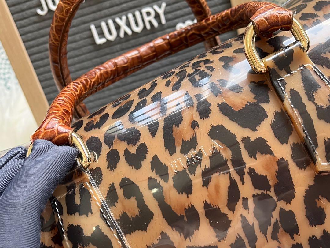 Furla Leopard Print Candy Bag