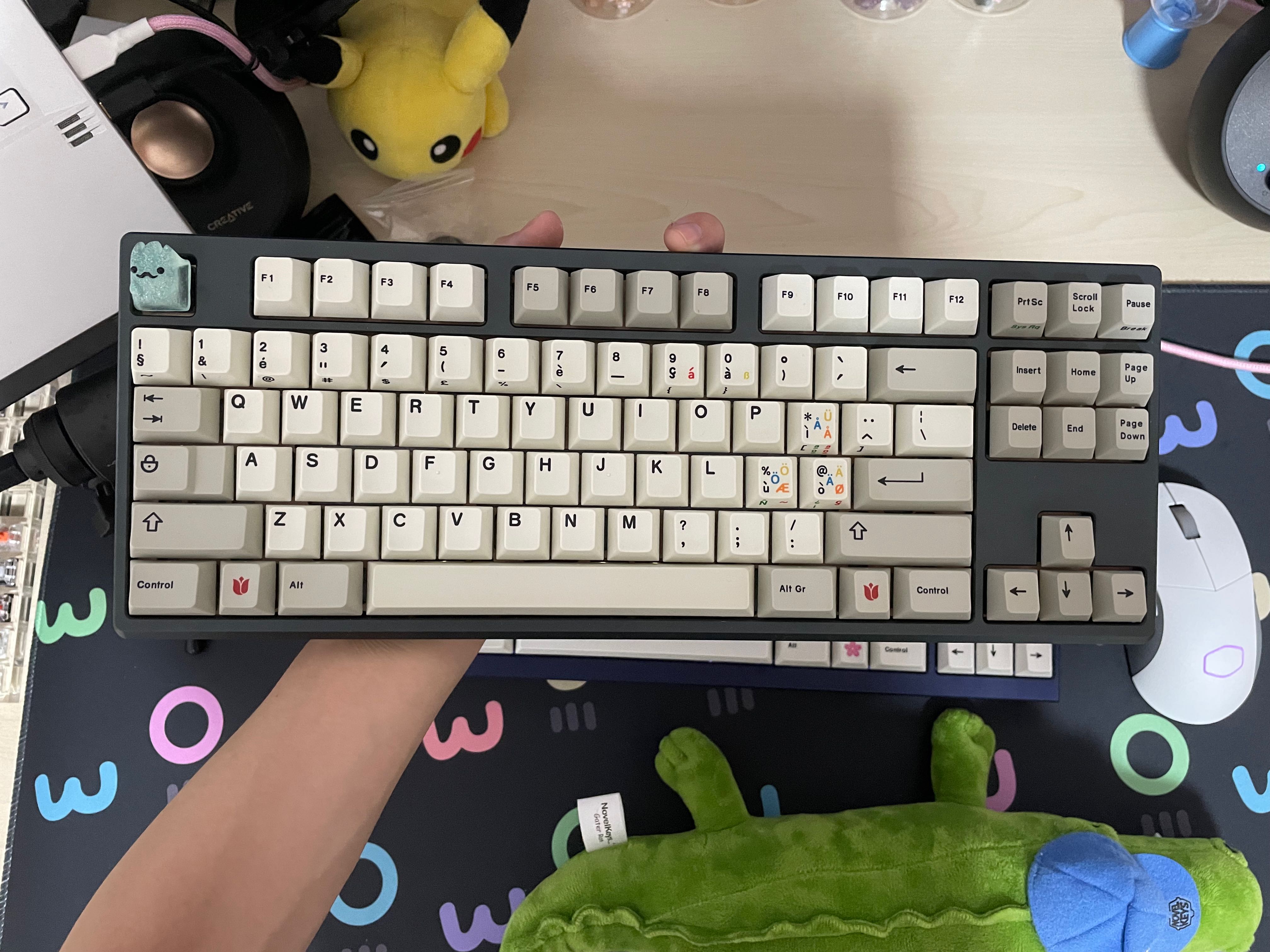 Geonworks Frog TKL Dark Green Keyboard, Computers & Tech, Parts