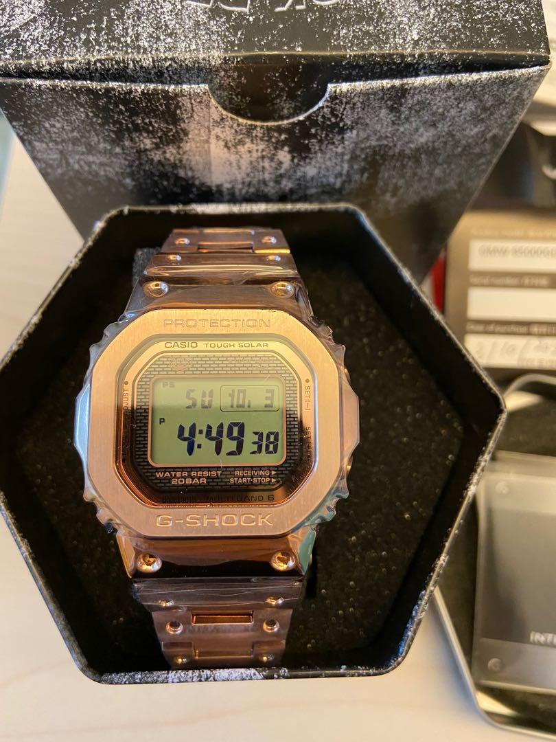 G-Shock 玫瑰金GMW-B5000GD-4D 香港行貨全新, 名牌, 手錶- Carousell