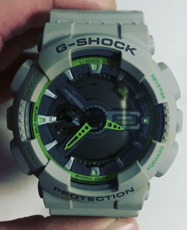 G SHOCK SPORTS WATCH GREY LIME GREEN Men s Fashion Watches