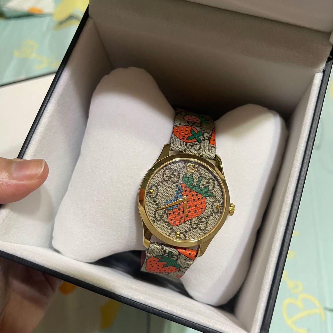 Gucci strawberry watch on sale
