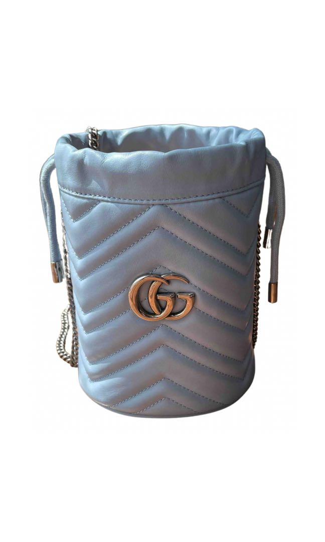 Gucci blue 2025 bucket bag
