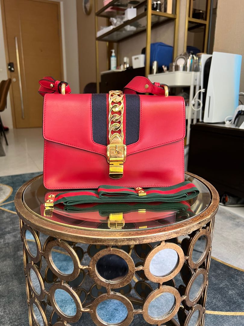 Gucci sylvie red deals