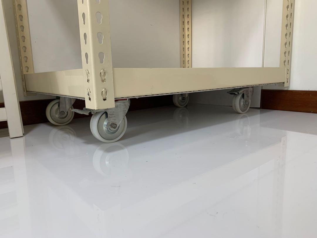 Heavy duty Boltless rack with locking wheels., Furniture & Home Living