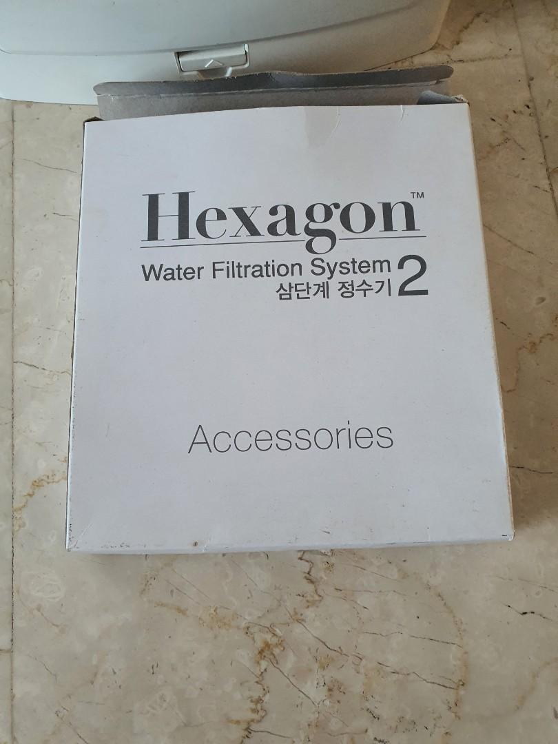 Hexagon water filter system 2, TV & Home Appliances, Kitchen Appliances
