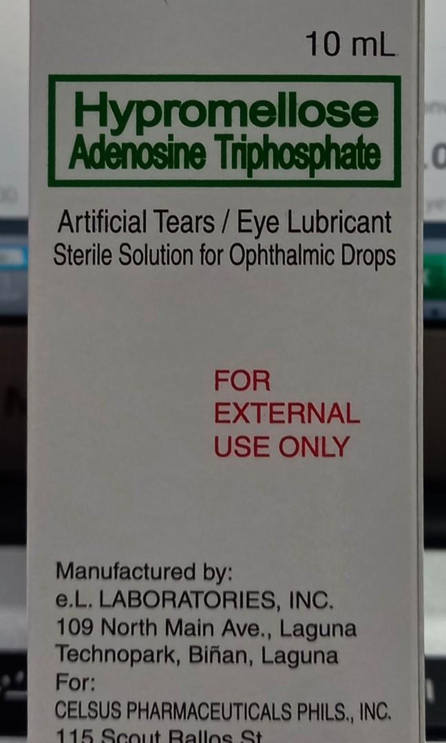 Hypromellose Adenosine Triphospate Eye drops 10ml, Pet Supplies, Health