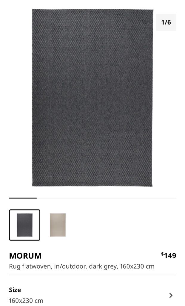 IKEA morum outdoor rug, Furniture & Home Living, Outdoor Furniture on