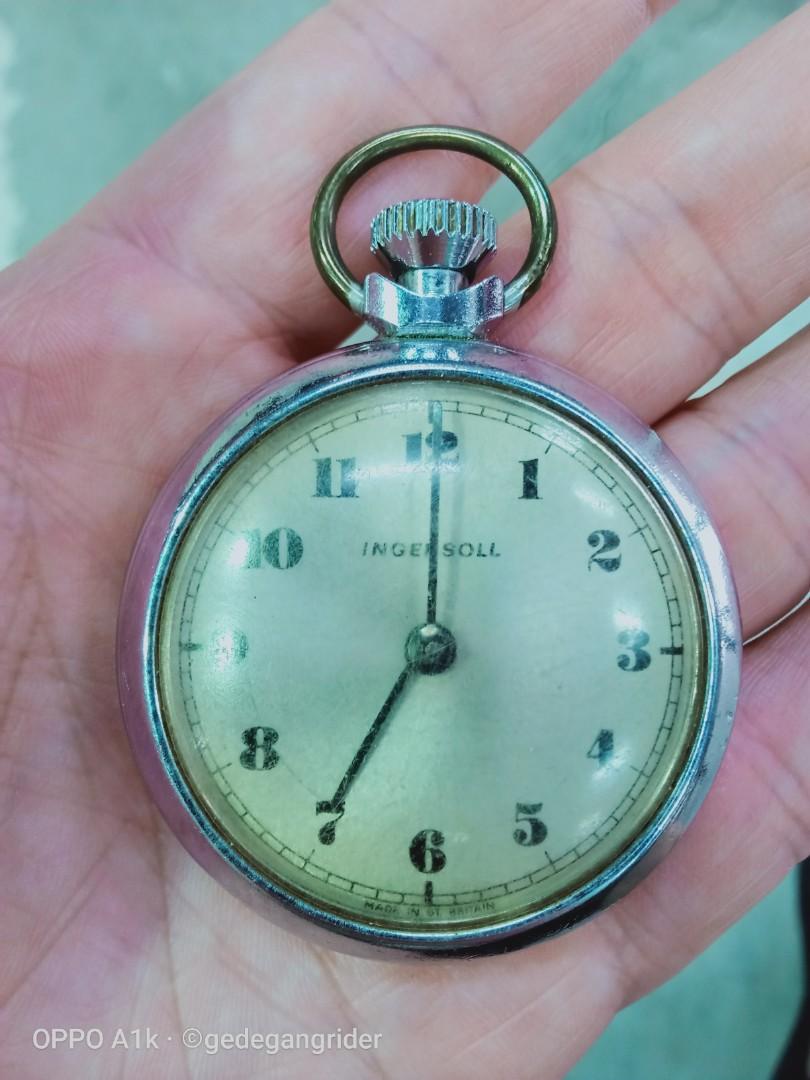 INGERSOLL WATCH POCKET WATCH RARE MADE IN GT BRITAIN Men s