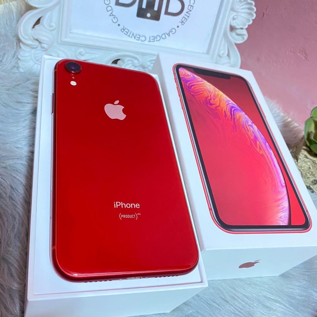 新品 両面ガラコ iPhone XR 128 GB SIMフリー Red 本体 - スマートフォン本体